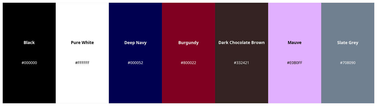 Light Spring colors to avoid: Deep, dark, and cool-toned shades like Black, Deep Navy, Burgundy, and Mauve that can wash out Light Spring coloring.