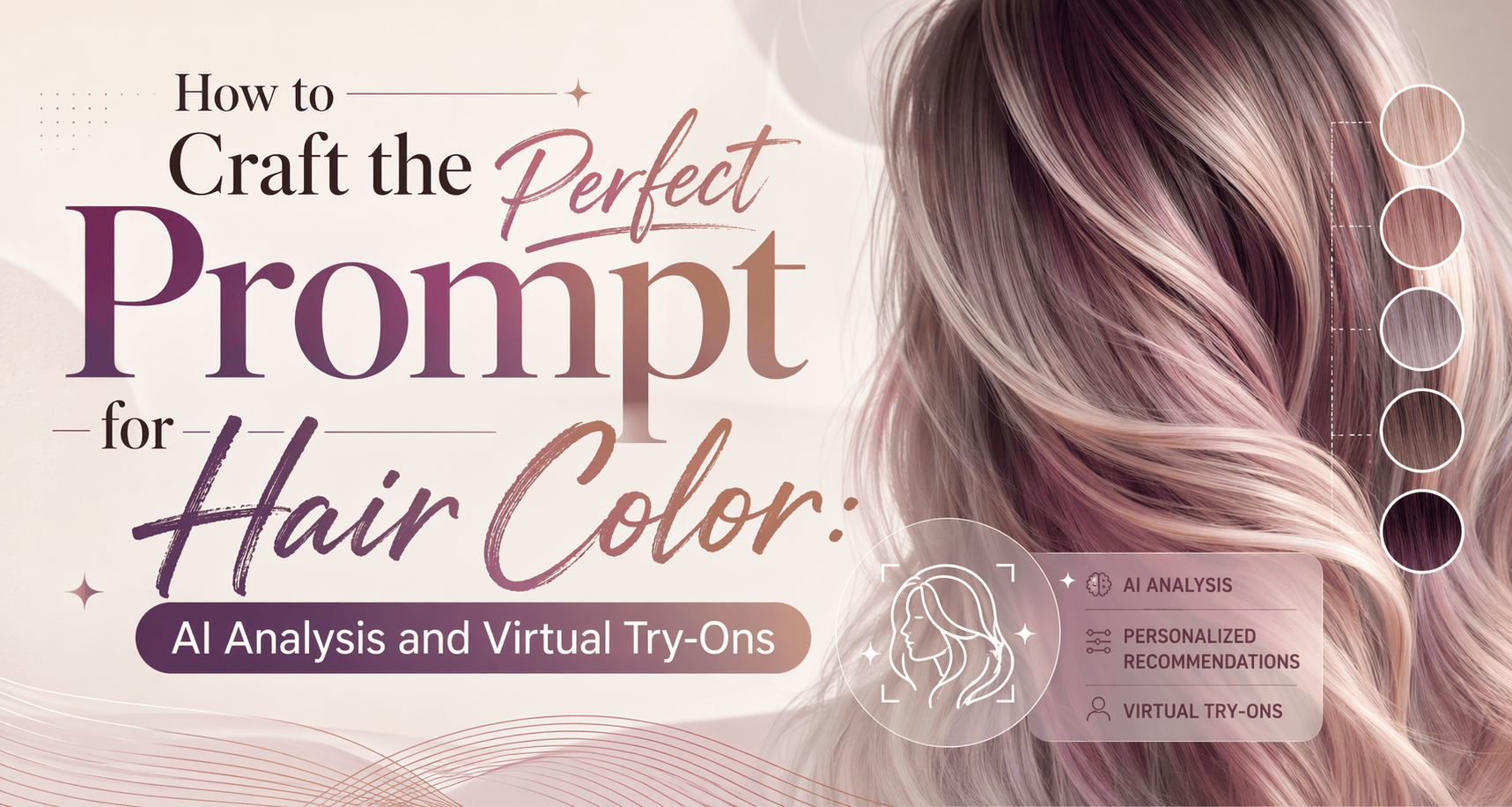 How to Craft the Perfect Prompt for Hair Color: AI Analysis and Virtual Try-Ons