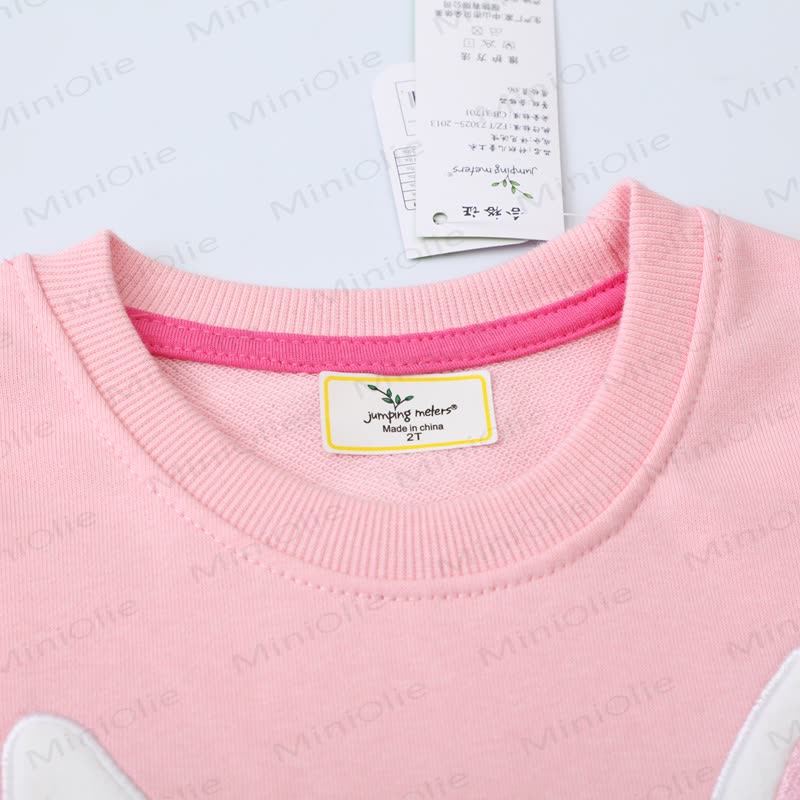 Toddler Cartoon Rabbit Pink Sweatshirt  - image 2