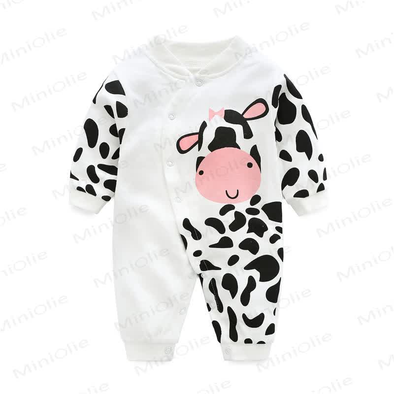 Baby Heart/Cow Romper - Cow - 9-12M - image 2