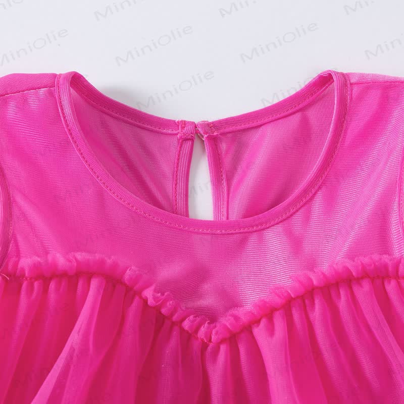 Toddler Girl Nylon Sleeveless Bubble Dress - image 4