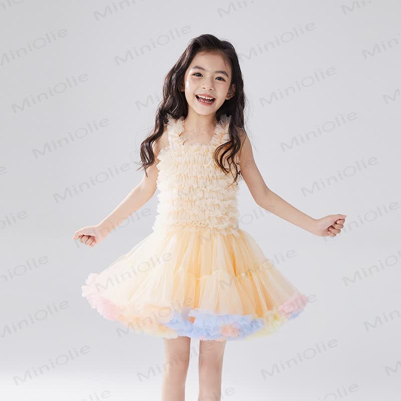 Toddler Girl Lace Princess Sleeveless Puffy Dress - Light Pink - 6-7T - image 12