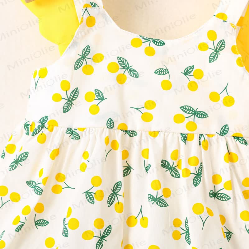 Baby Girl Cotton Sleeveless Dress with Hat - image 5