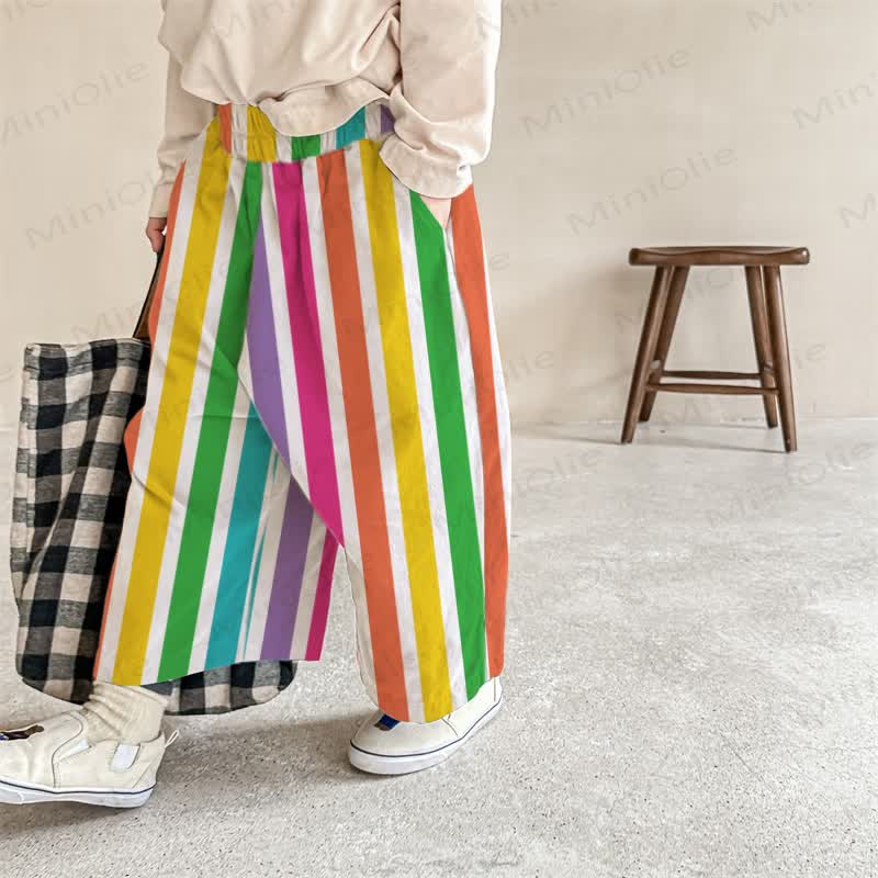 Baby Colorful Pattern Pants - Apricot - 2-3T - image 1