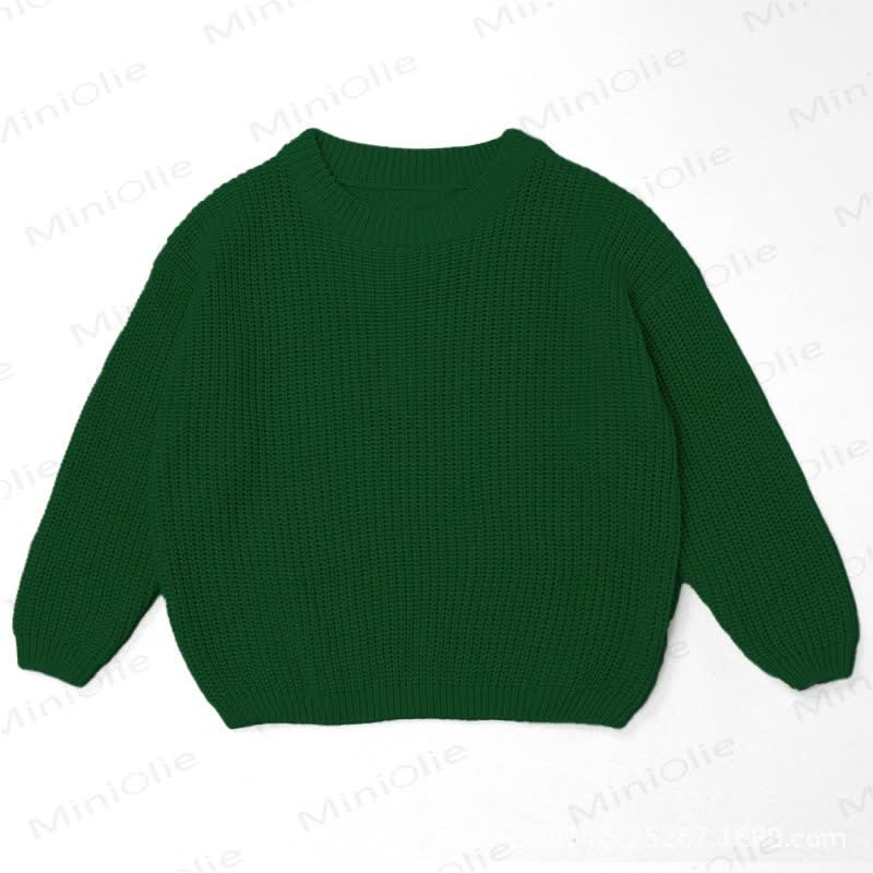 Personalized Baby Name Embroidered Knit Sweater - Green - 7T - image 12