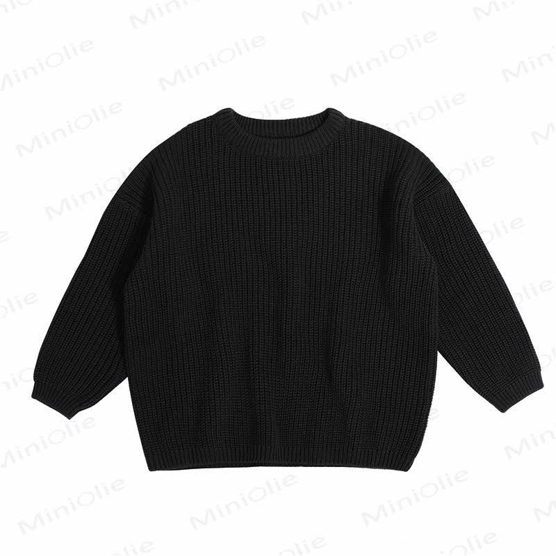 Personalized Baby Name Embroidered Knit Sweater - Black - 7T - image 13