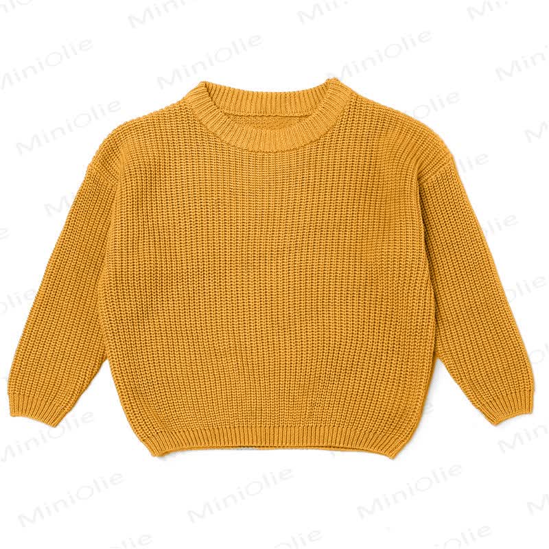 Personalized Baby Name Embroidered Knit Sweater - Yellow - 7T - image 18