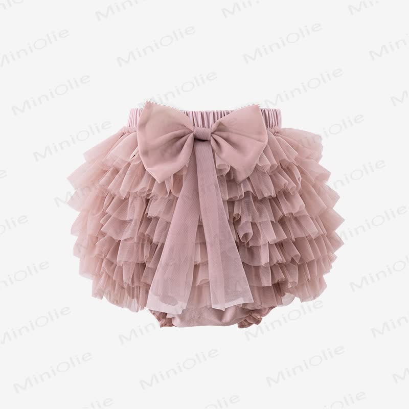 Toddler Girl Bow Tulle Bubble Dress - Light Pink - 4-5T - image 4