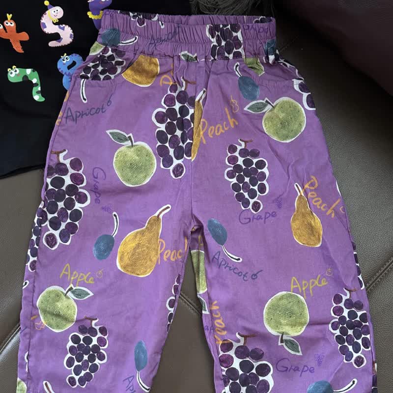 Pantaloni viola uva per bambini - image 3