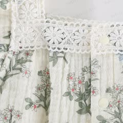 Baby Floral Lace Square Neck Sleeveless Romper - image 3