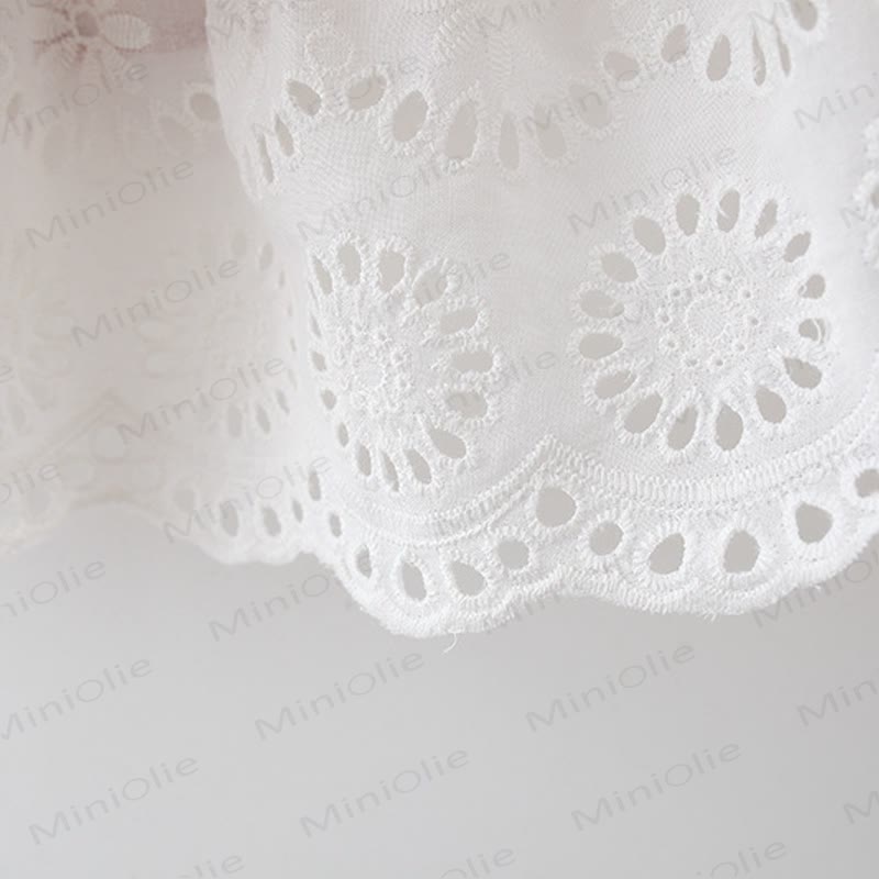 Baby Girl Red Flower Dress with Hat - image 6