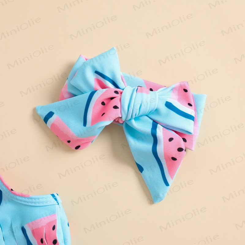 Baby Watermelon Swimsuit with Headband - image 9