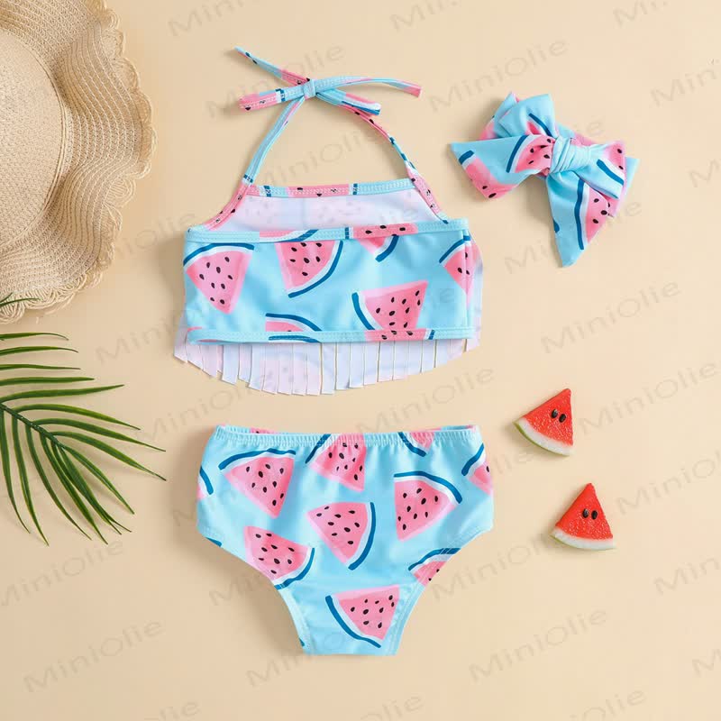 Baby Watermelon Swimsuit with Headband - image 2