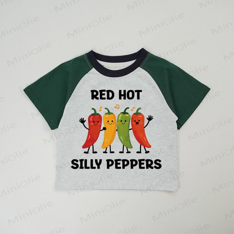 RED HOT SILLY PEEPERS Baby Grey T-shirt - Grey - 2-3T - image 1
