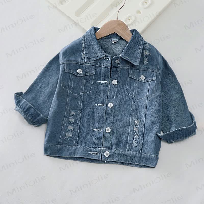 Toddler Kid Various Excavator Print Denim Jacket - image 2
