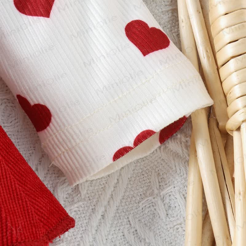 Baby Heart Corduroy Bodysuit with Headband - image 12