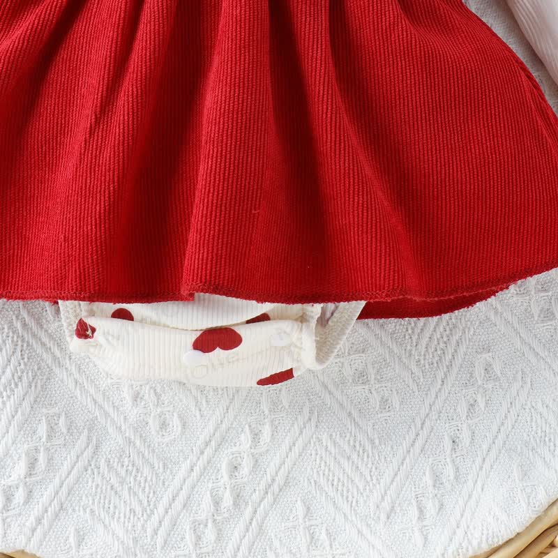 Baby Heart Corduroy Bodysuit with Headband - image 13